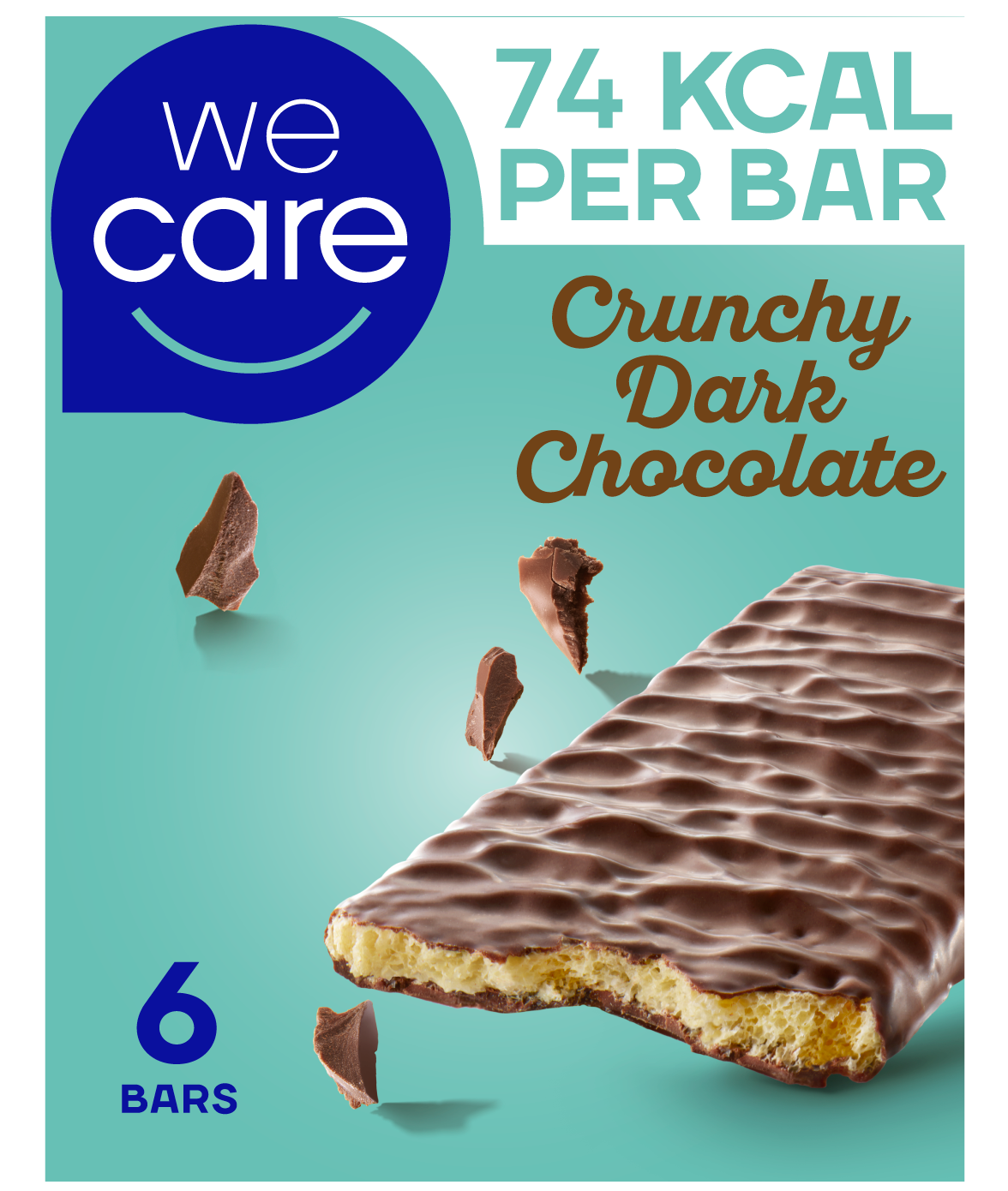 WeCare Crunchy Dark Chocolate WeCare Crunchy Dark Chocolate