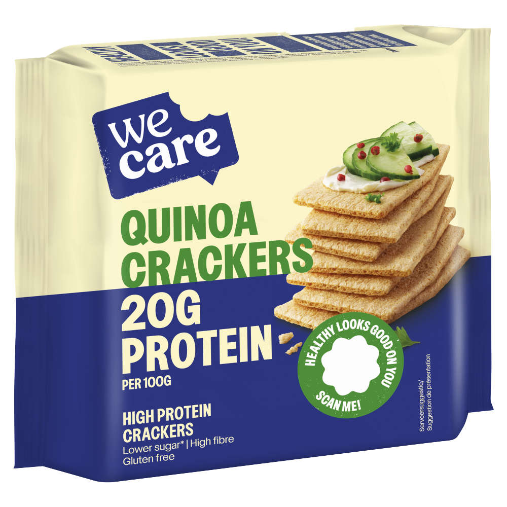 WeCare High Protein Quinoa Crackers