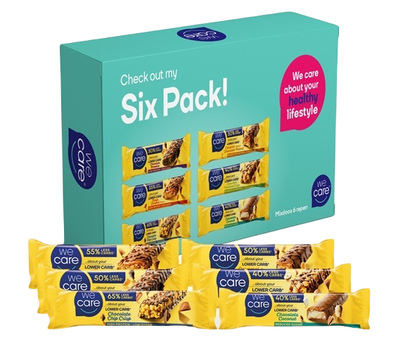 WeCare Lower Carb Six Pack Repen Mix Pakket 6 stuks