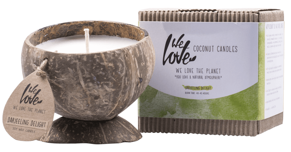 We Love The Planet Coconut Candle Darjeeling Delight afbeelding