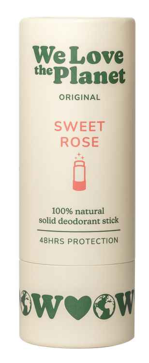 We Love The Planet Sweet Rose Deodorant Stick afbeelding