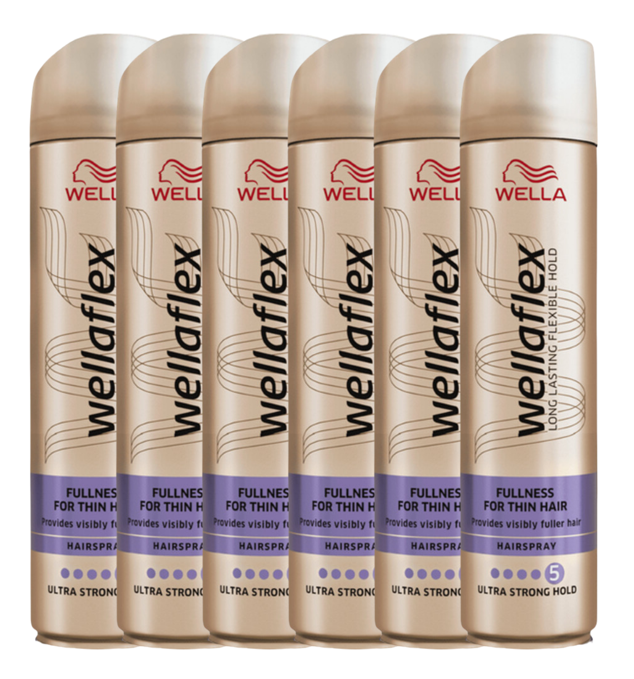 Wella Flex Hairspray Fullness Voordeelverpakking 6st