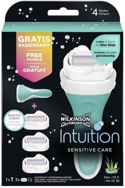 Wilkinson Intuition Sensitive Care Scheerapparaat + Mesjes