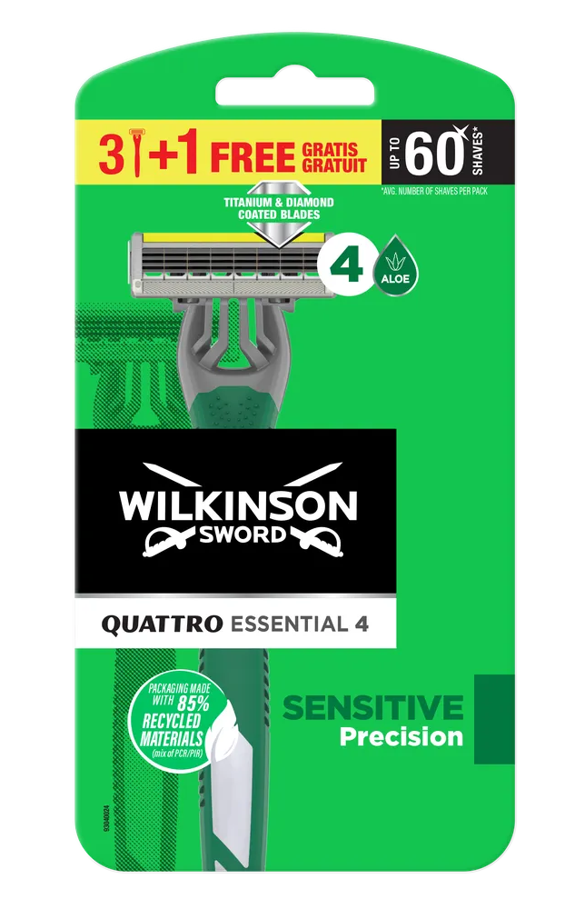 Wilkinson Quattro Essential 4 Sensitive Wegwerp afbeelding