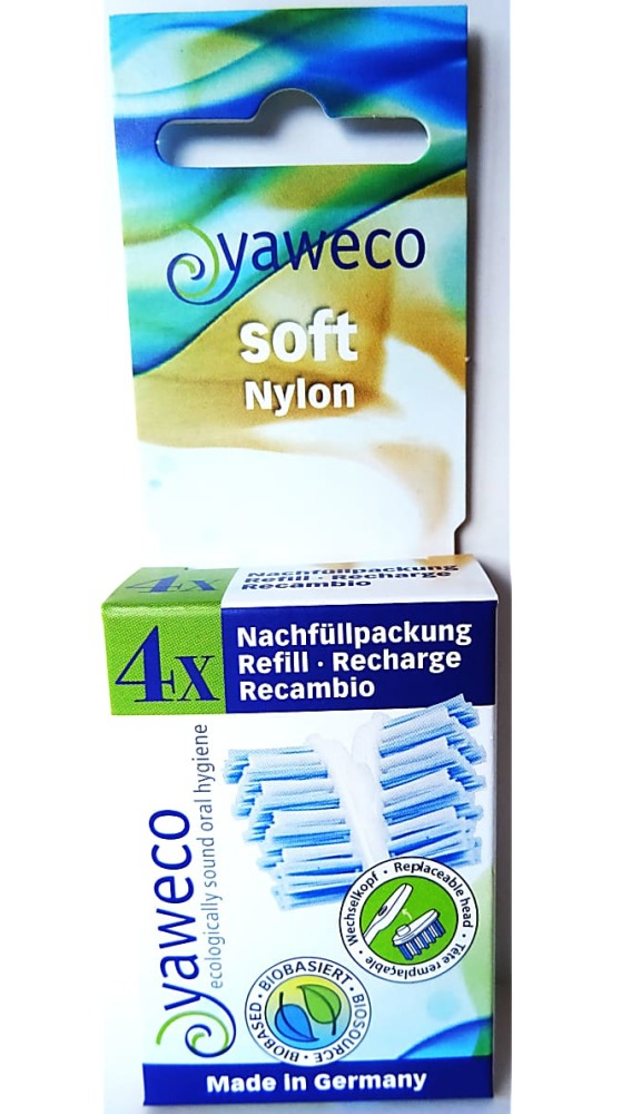 Yaweco Nylon 100% Bio Based Soft Borstelkoppen Navul