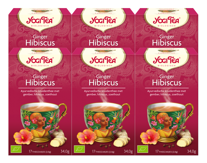 Yogi Thee Ginger Hibiscus Voordeelverpakking