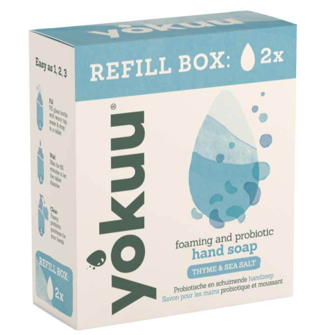 Yokuu Handzeep Thyme & Sea Salt Refill Box afbeelding