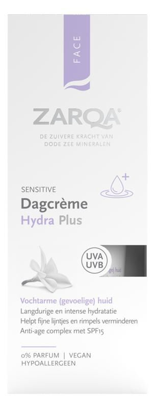Zarqa Dagcreme Hydra Plus SPF15 Sensitive 50 ml