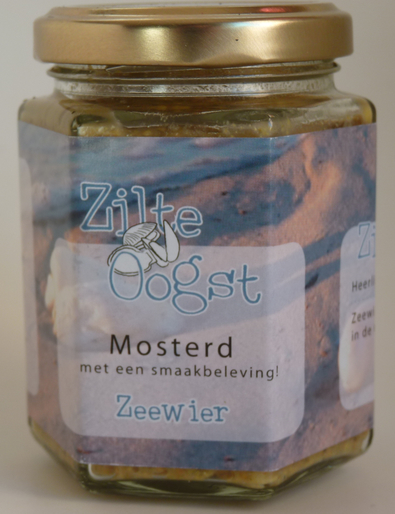 Zilte Oogst Mosterd Met Zeewier