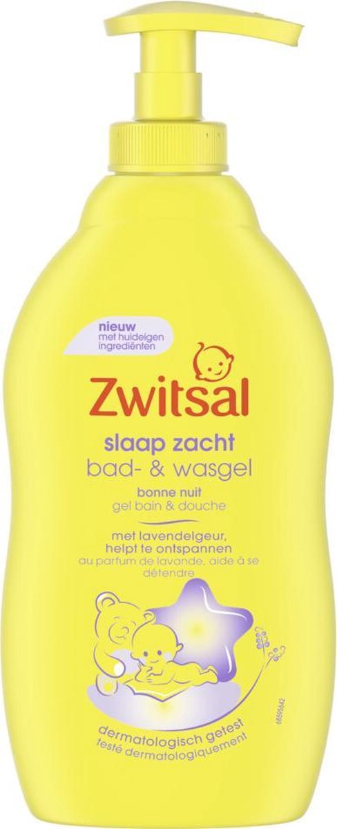 Zwitsal Slaap Zacht Body & Wasgel - Lavendel afbeelding