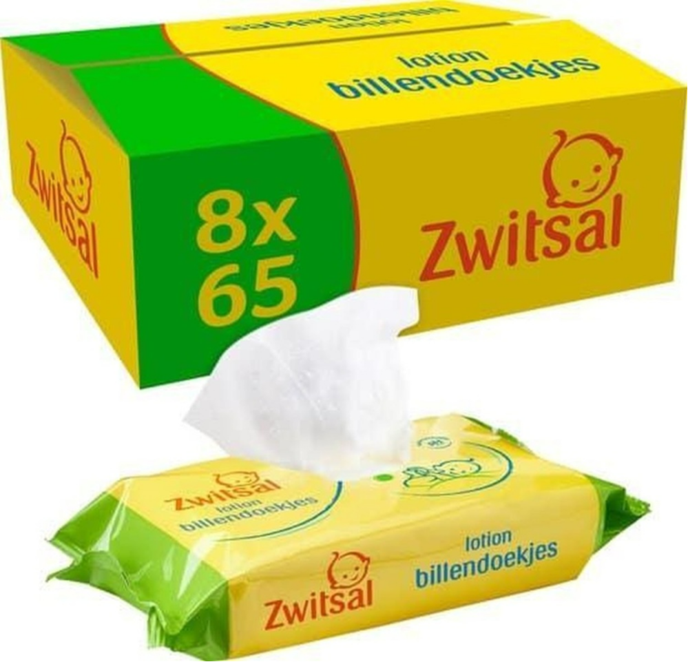 Zwitsal Lotion Billendoekjes 8-pack afbeelding