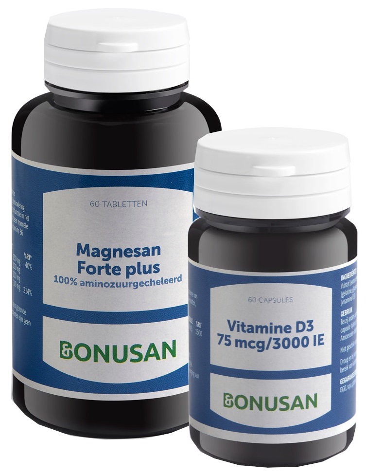 Bonusan Magnesan Forte Plus + Vitamine D3 75mcg 3000IE Combiset