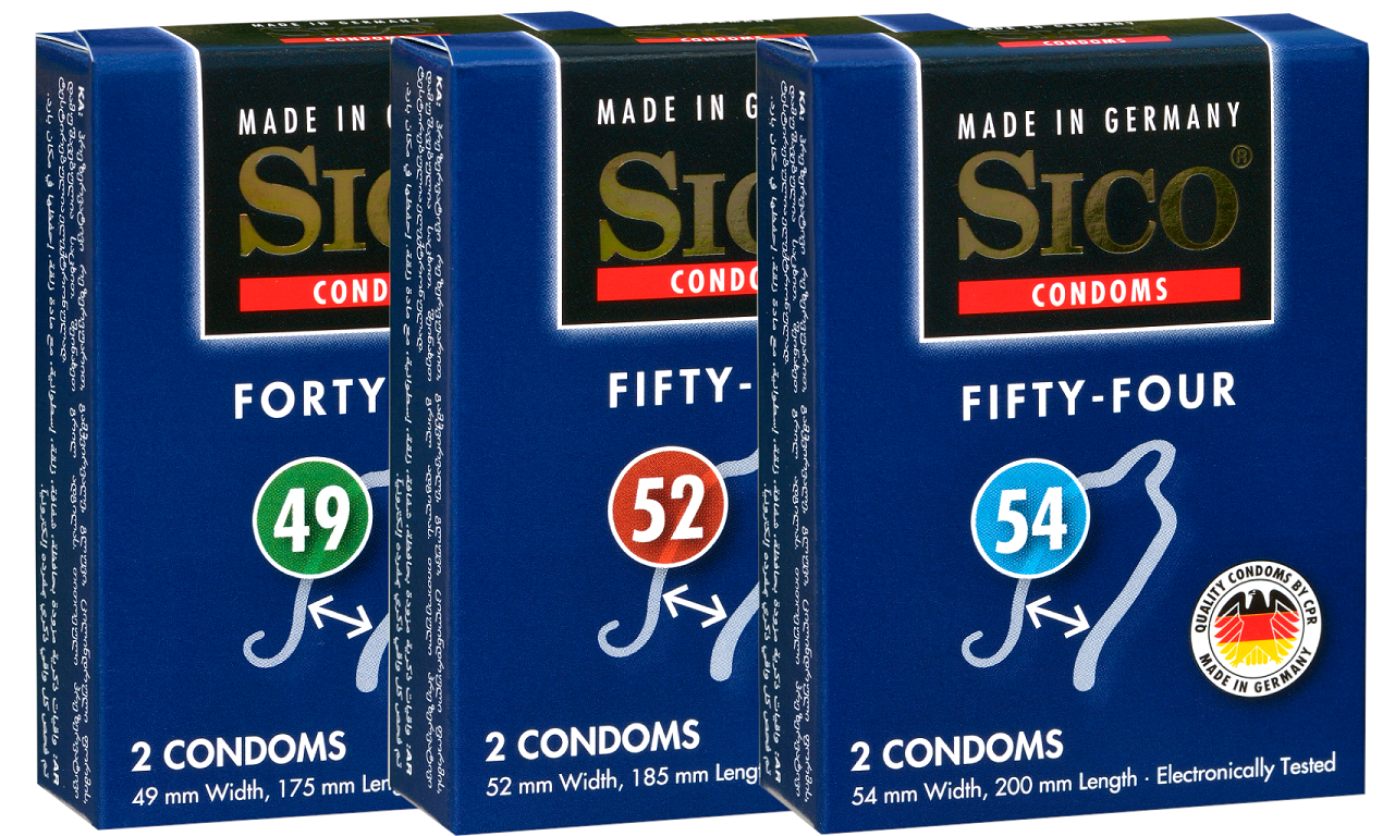 Image of Sico Condooms 49-52-54 Combiset