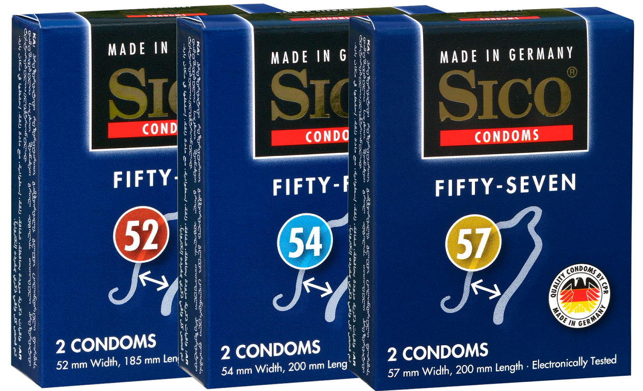 Image of Sico Condooms 52-54-57 Combiset