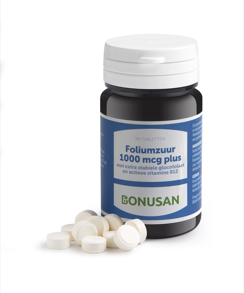 Bonusan Foliumzuur 1000mcg Plus Tabletten