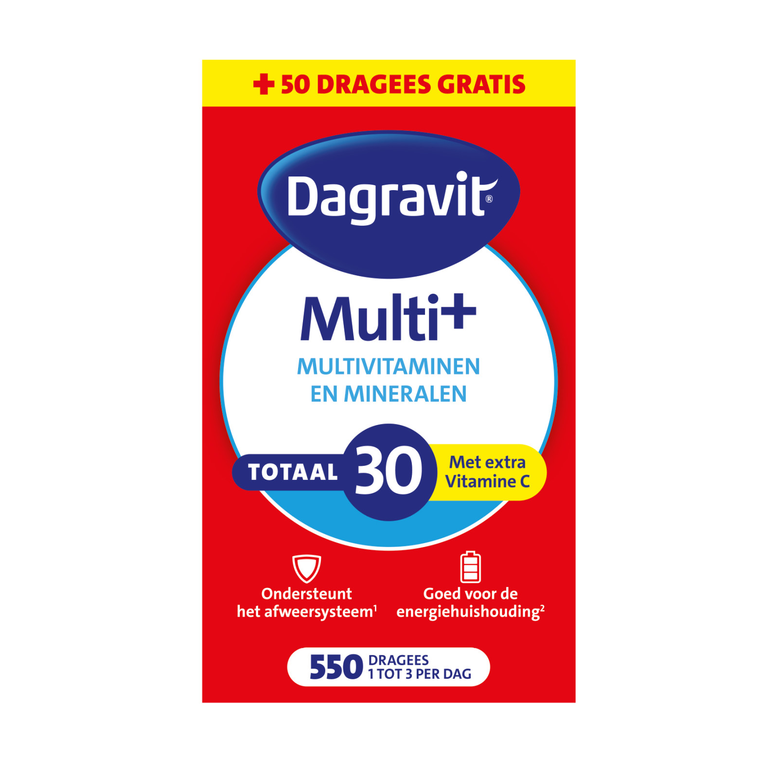 Dagravit Totaal 30 Multivitaminen en Mineralen Dragees afbeelding