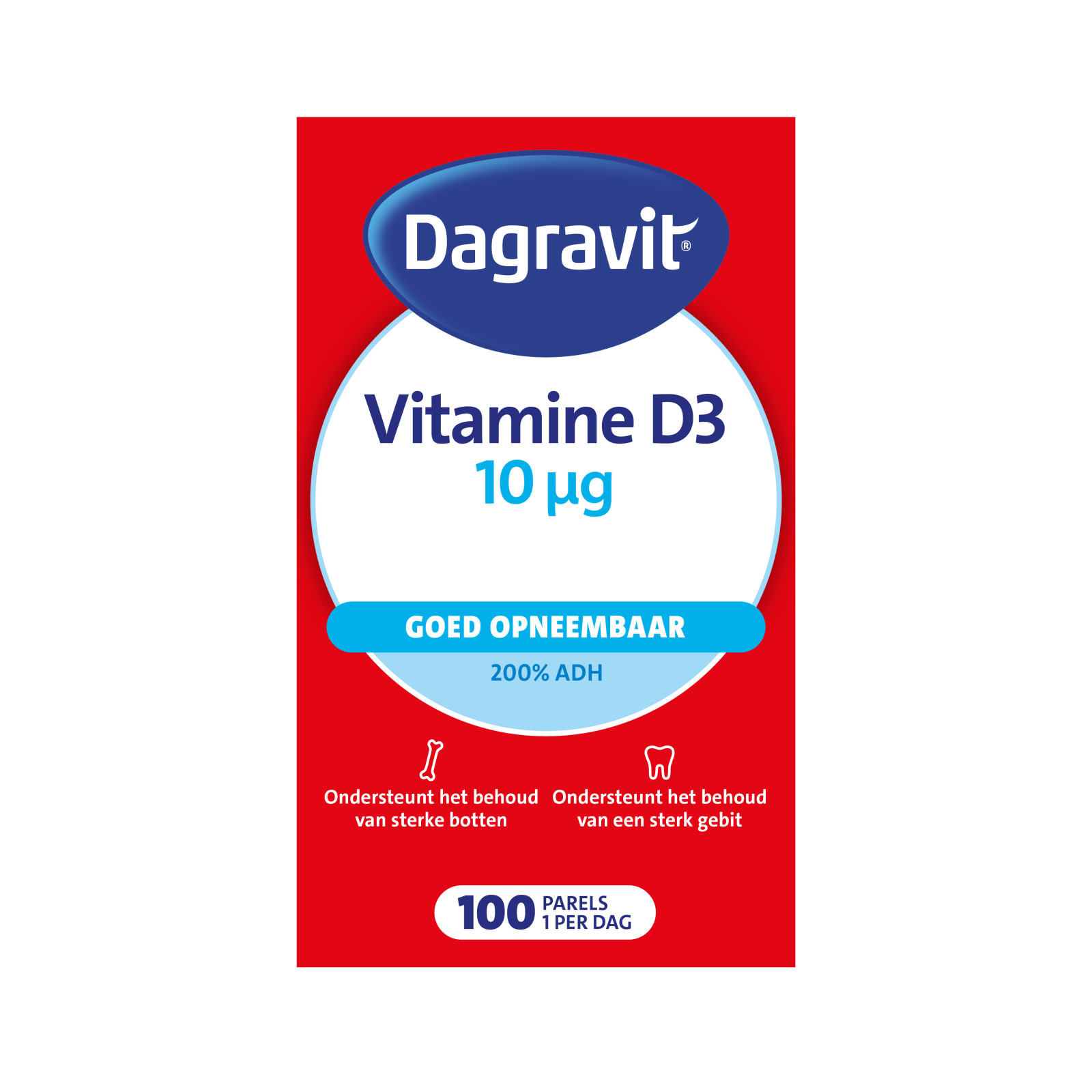 Dagravit Vitamine D 10 mcg Parels afbeelding