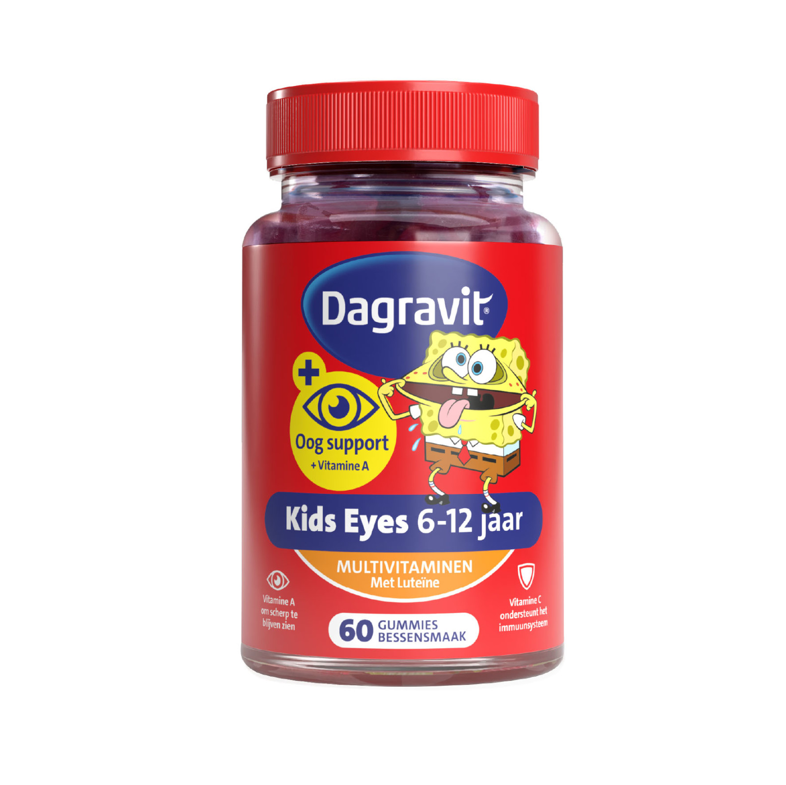 Dagravit Oogsupport Kids Eyes 6-12 Jaar Multivitaminen met Luteïne Gummies afbeelding