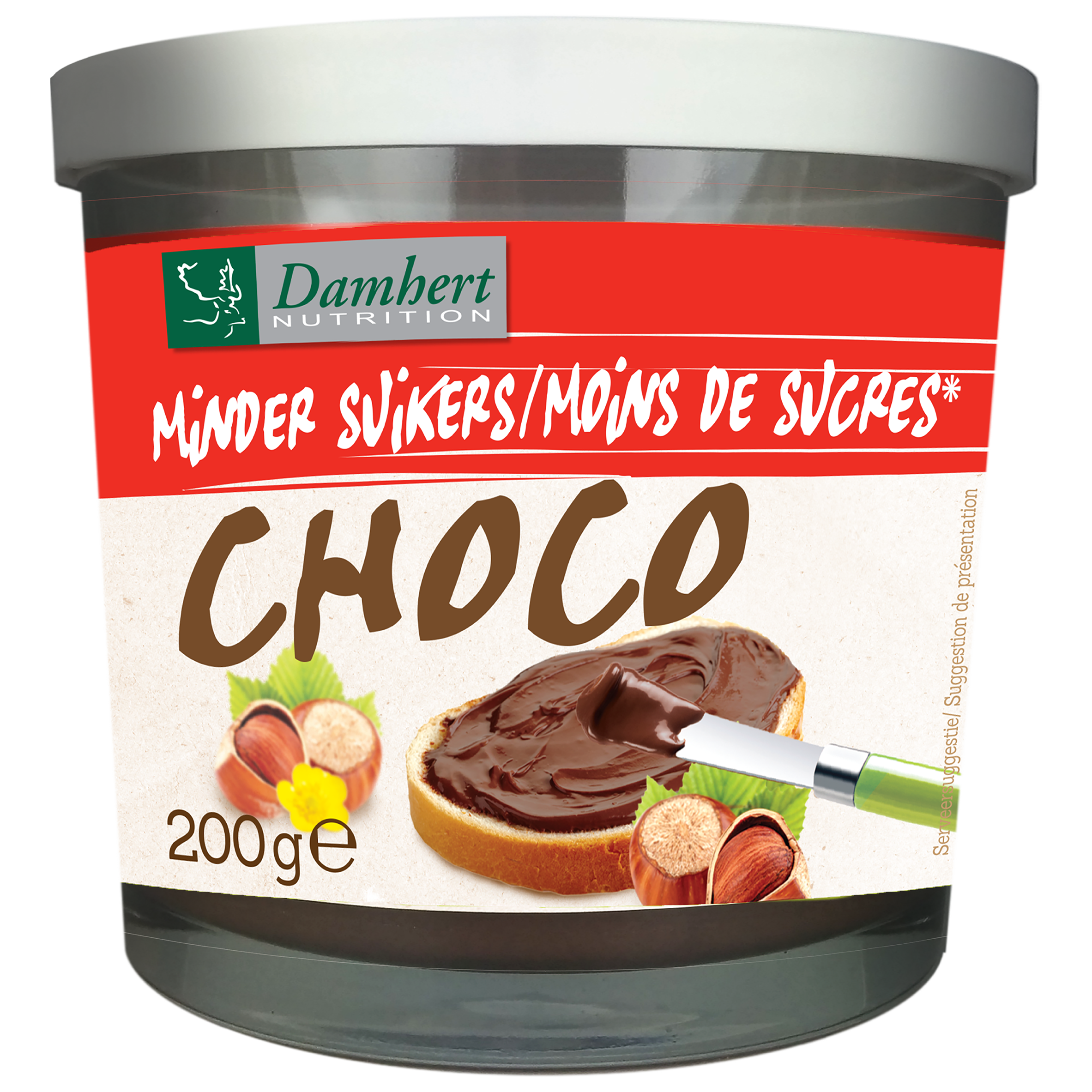 Damhert Minder Suikers Chocopasta