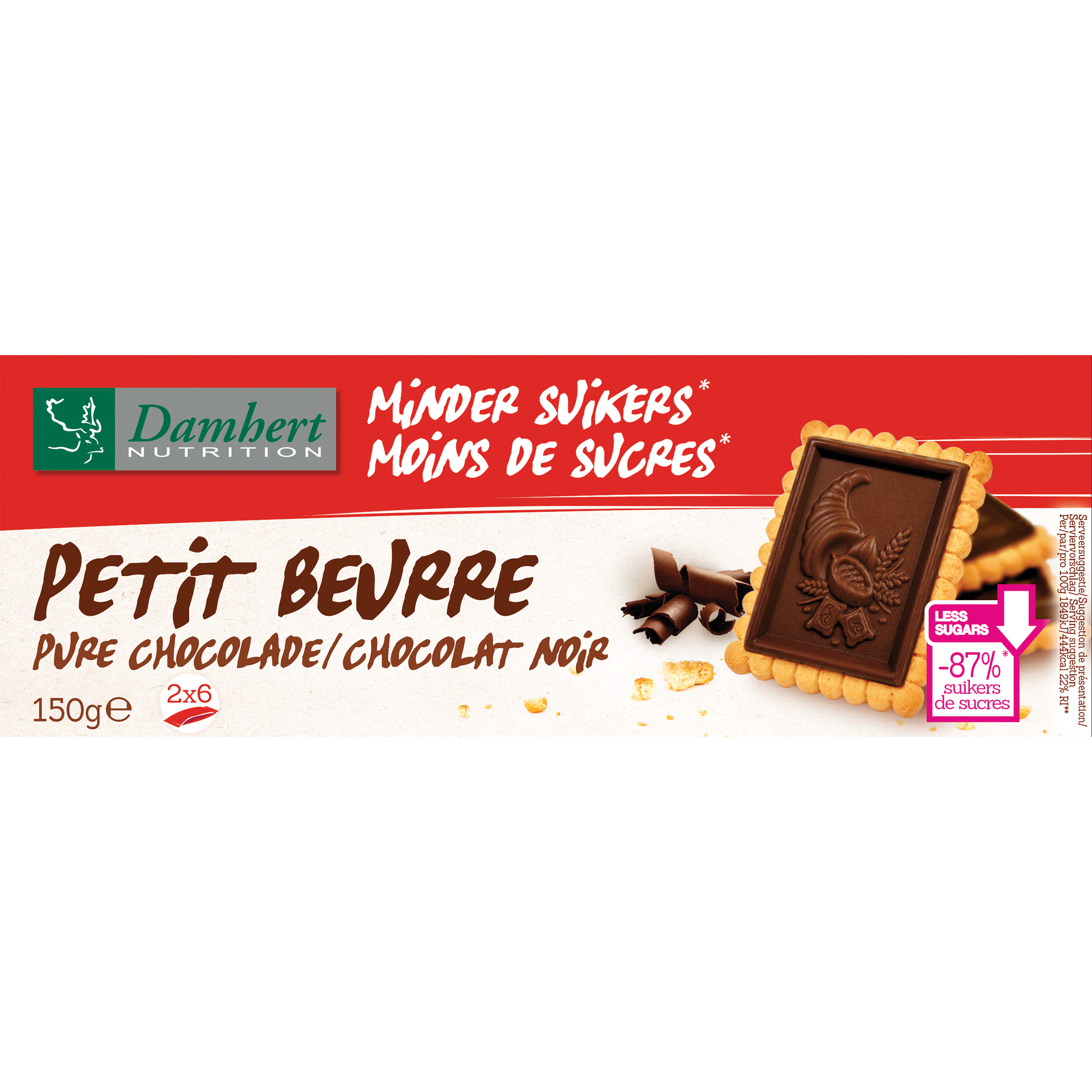 Damhert Tagatesse Petit Beurre Koekjes Puur