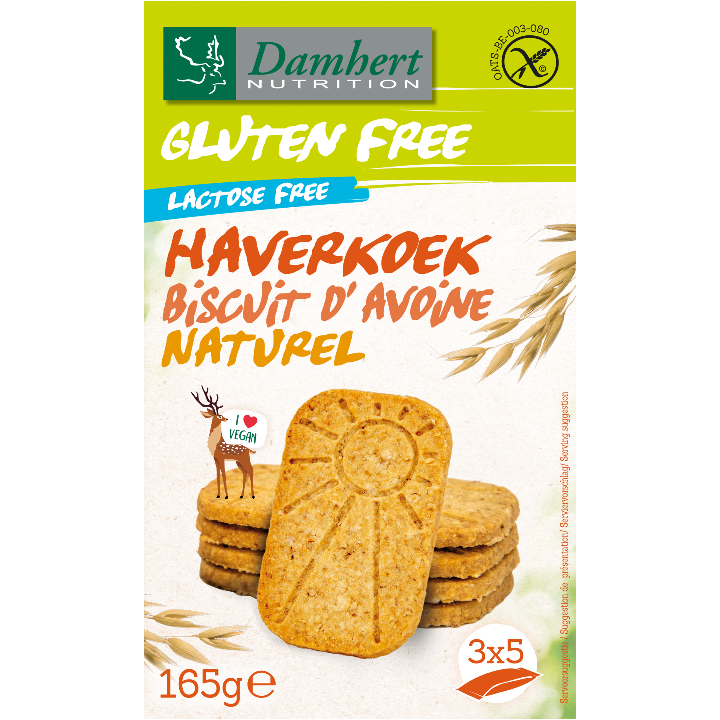Damhert Gluten Free Haverkoekjes Naturel