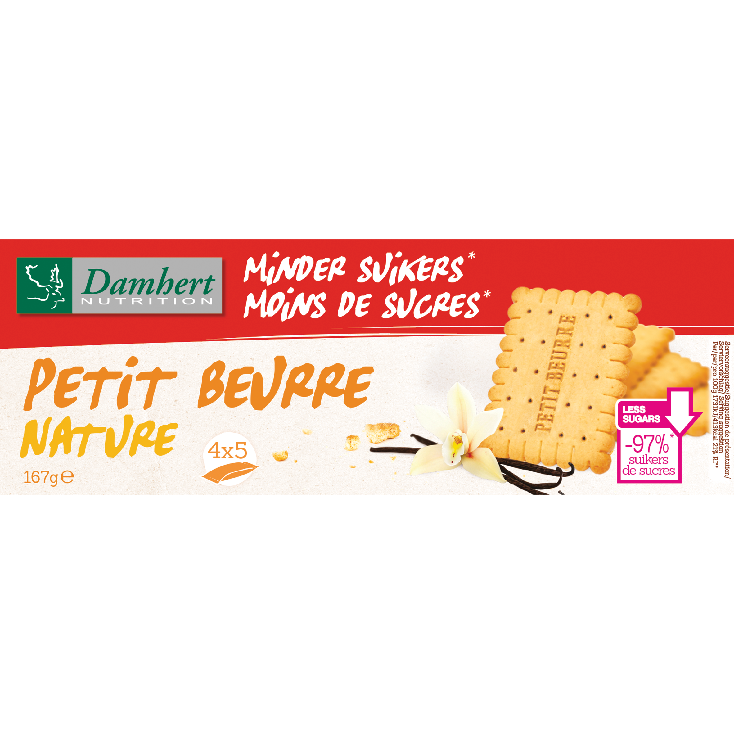 Damhert Petit Beurre Koekjes - Minder Suikers