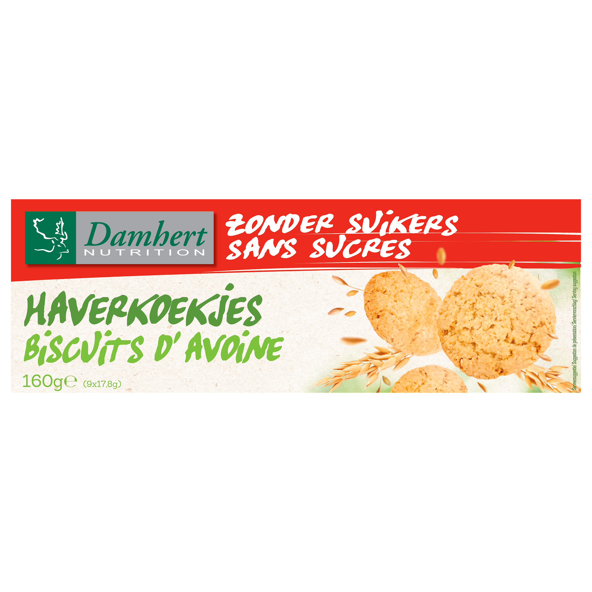 Damhert Haver Koekjes - Zonder Suikers