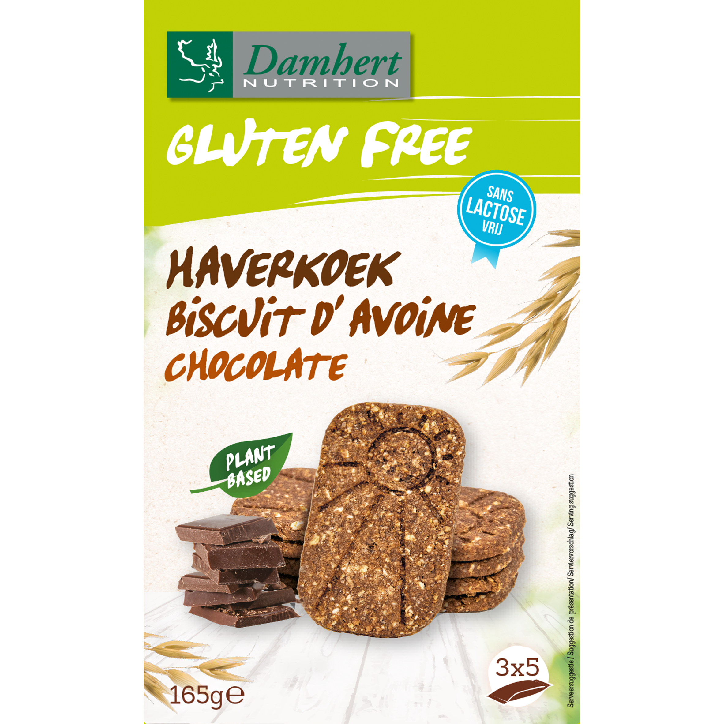 Damhert Gluten Free Haverkoekjes Chocolade