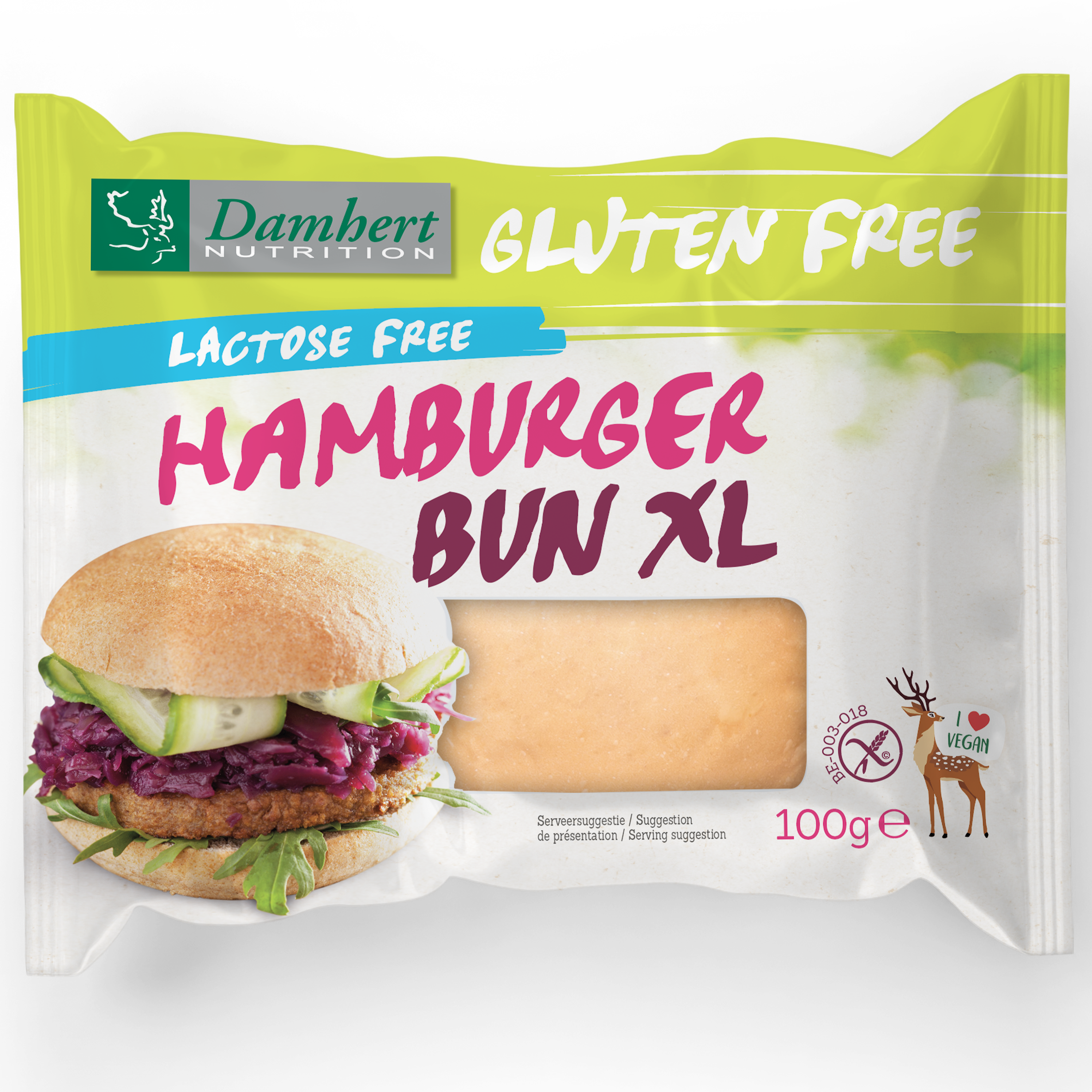 Damhert Glutenvrije Hamburger Bun XL