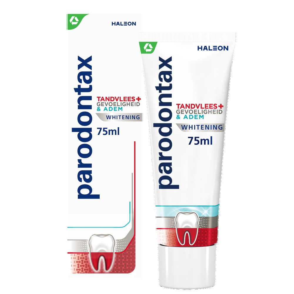 Parodontax Whitening Tandvlees + Gevoeligheid & Adem Tandpasta afbeelding
