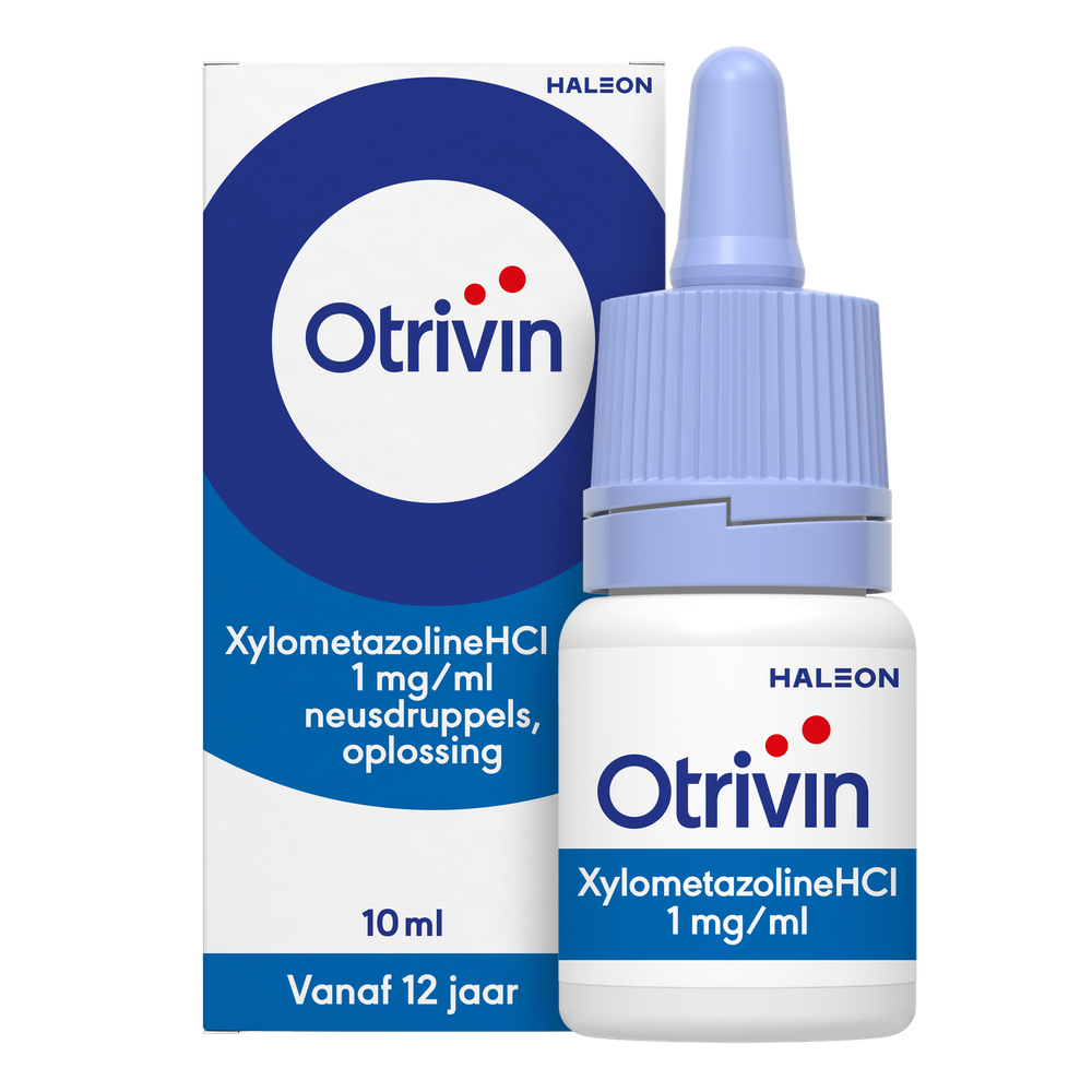 Otrivin Xylometazoline HCI 1 mg/ml Neusdruppels bij een verstopte neus afbeelding