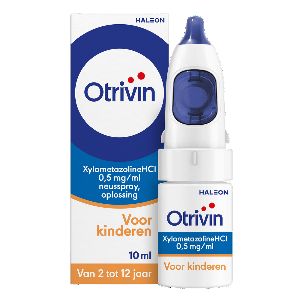 Otrivin Xylometazoline HCI 0,5 mg/ml Kinder Neusspray bij een verstopte neus afbeelding