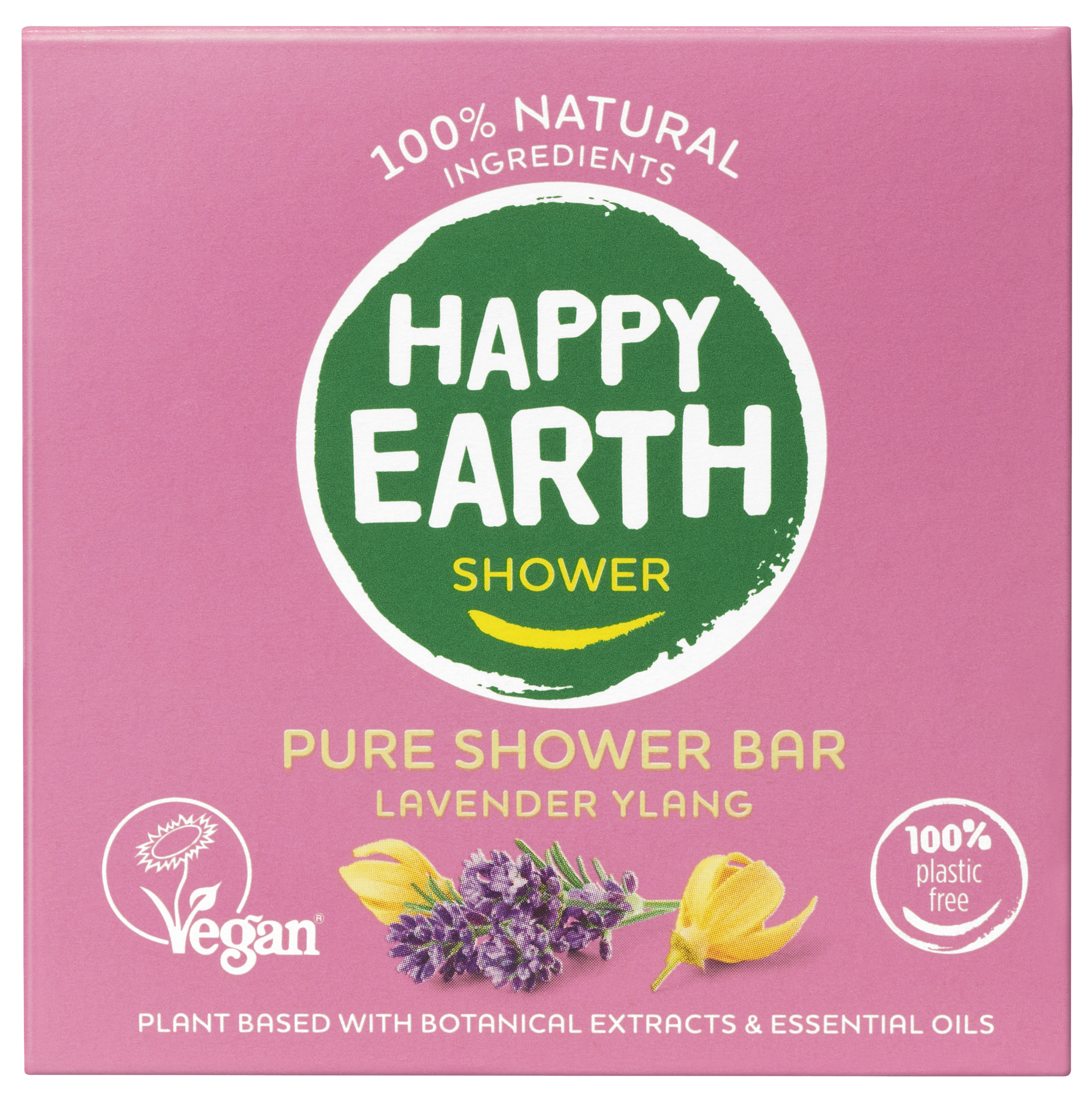 Happy Earth Pure Shower Bar Lavender Ylang