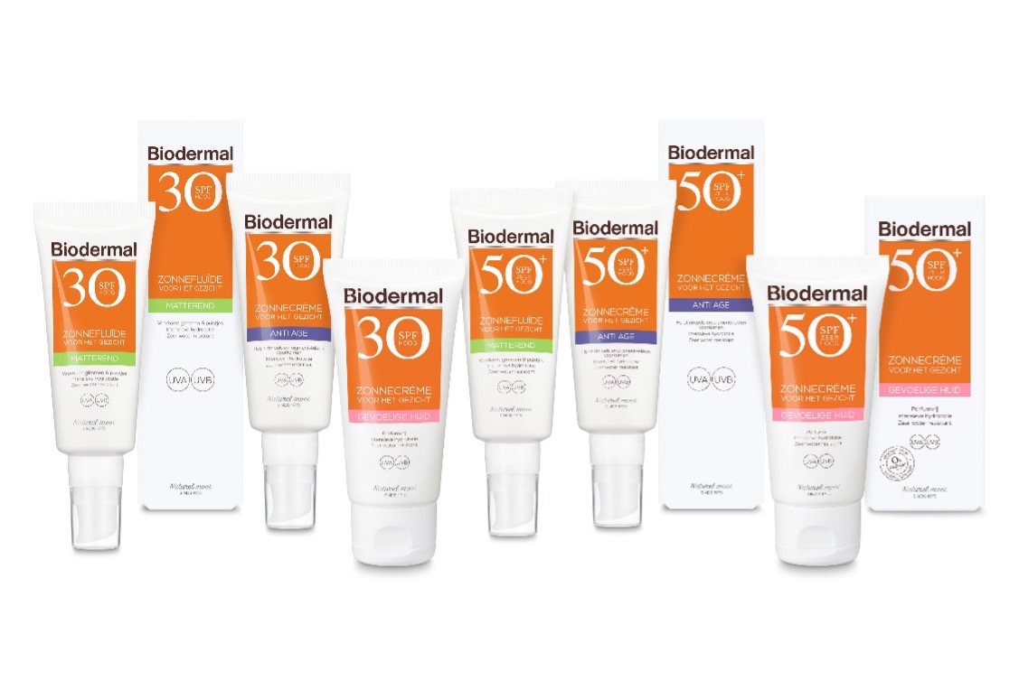 alle soorten biodermal zonnebrand