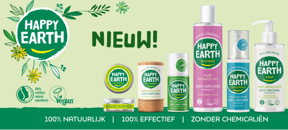 merkplaatje Happy Earth