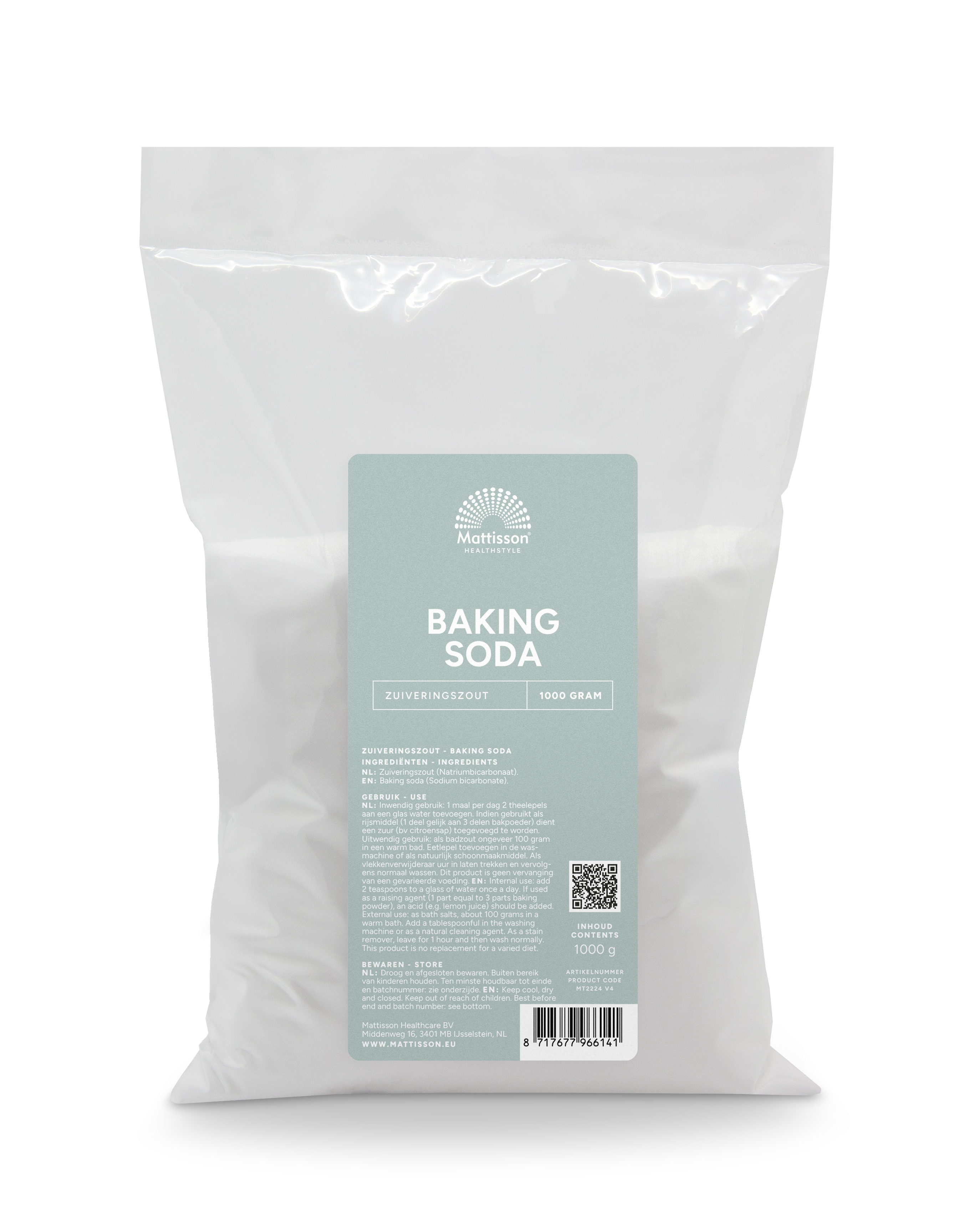 Mattisson HealthStyle Baking Soda Zuiveringszout