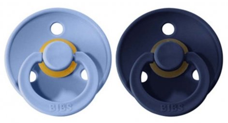 BIBS Fopspeen 6-18 Maanden Sky Blue/Deep Space