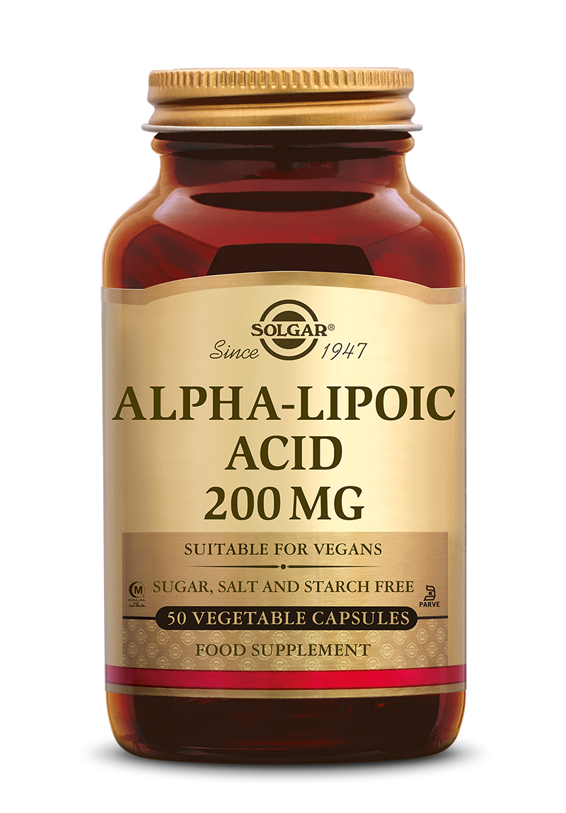 Solgar Alpha Lipoic Acid (Liponzuur) 200 mg Capsules