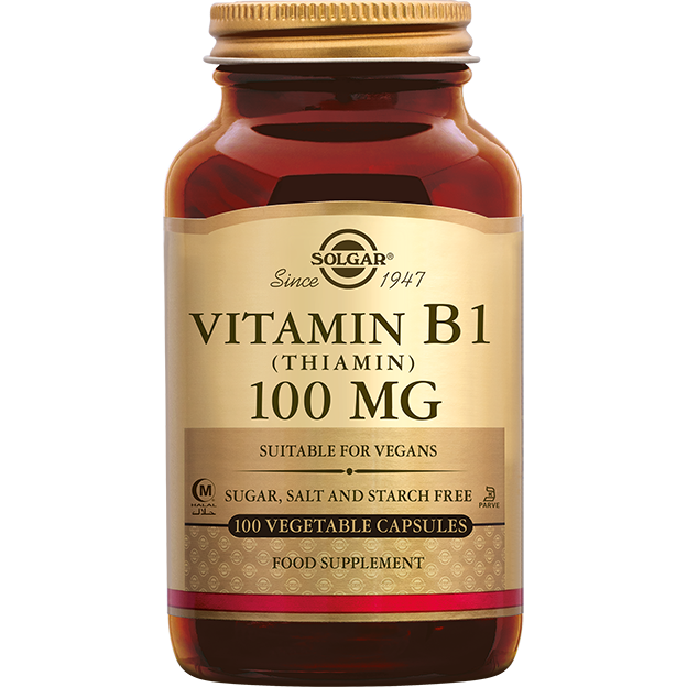 Solgar Vitamine B-1 100 mg Capsules afbeelding