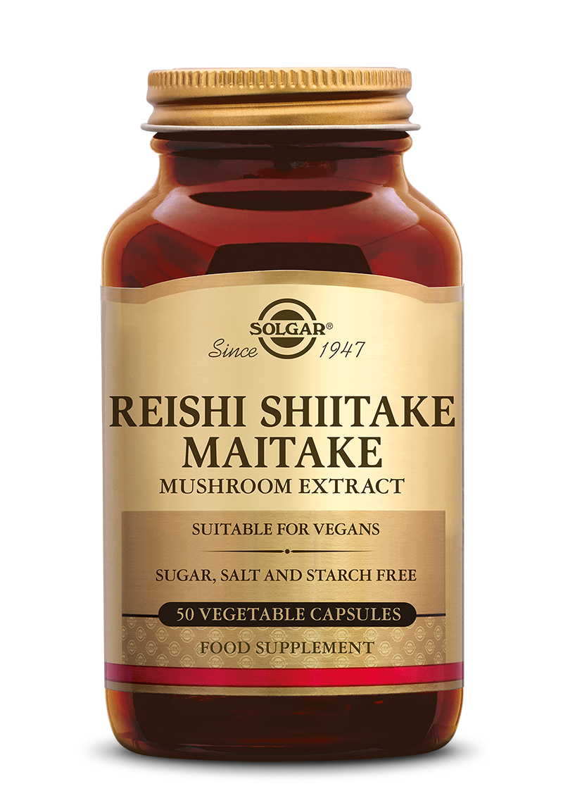 Solgar Reishi Shiitake Maitake Mushroom Extract Capsules