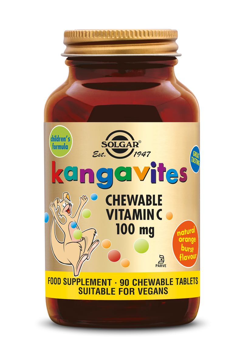 Solgar Kangavites Chewable Vitamine C 100 mg Kauwtabletten