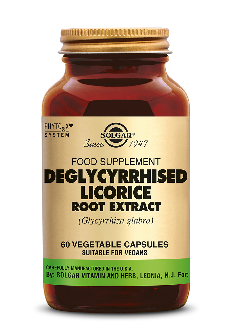 Solgar Deglycyrrhised Licorice (Zoethout) Root Extract Capsules