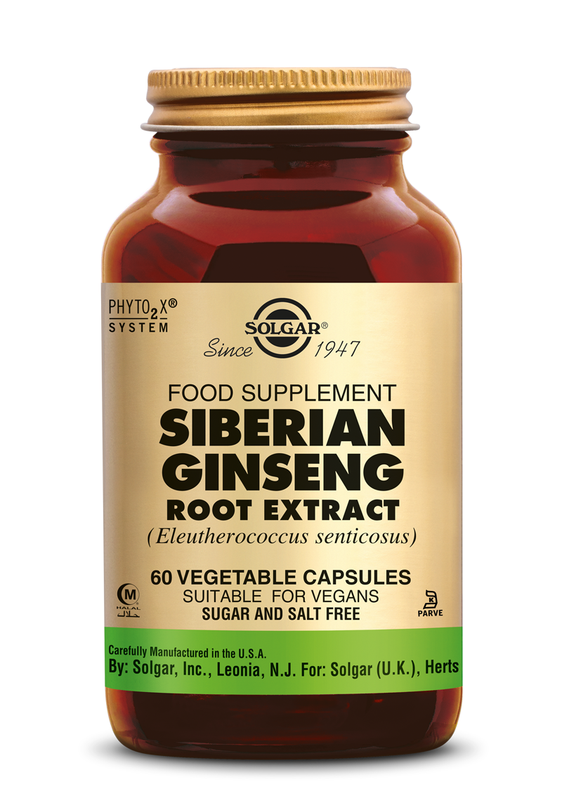 Solgar Ginseng Siberian Root Extract Capsules afbeelding