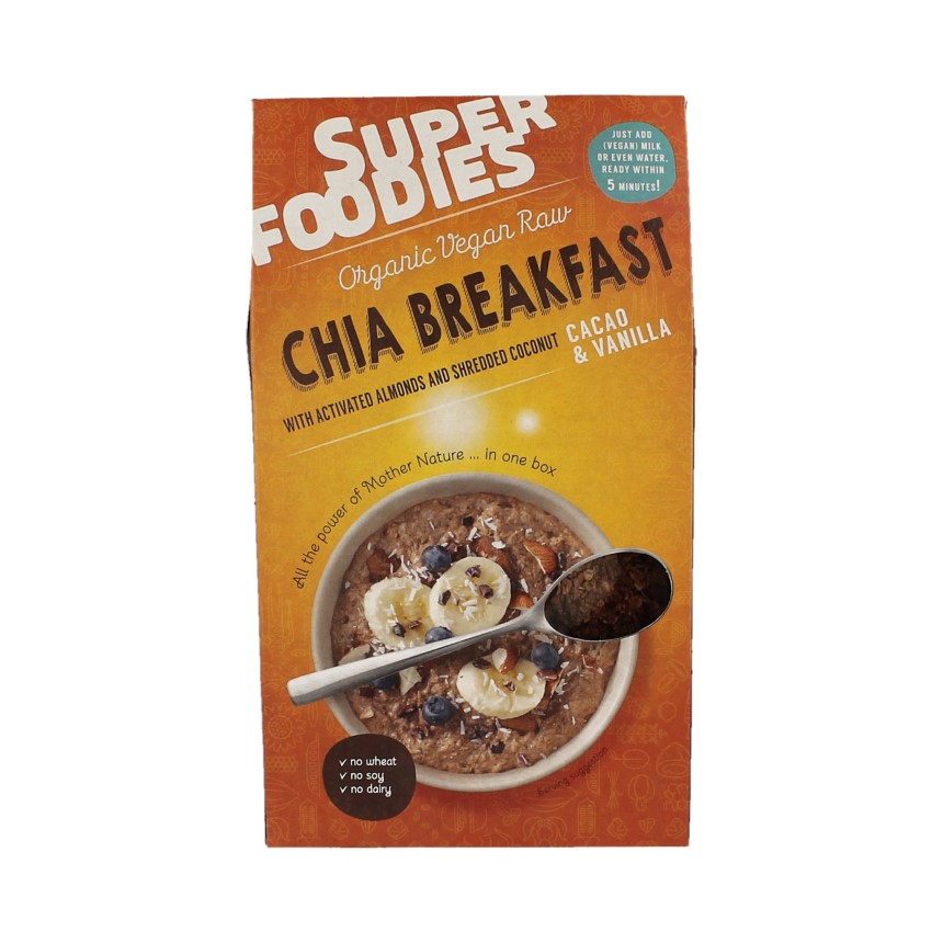Superfoodies Chia Breakfast Cacao & Vanille bio