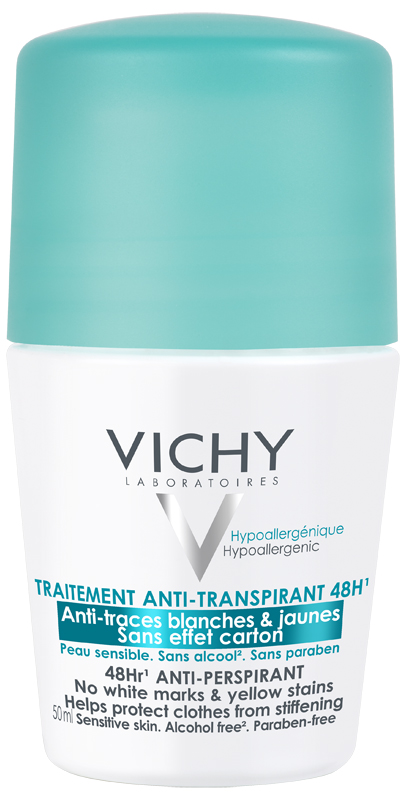 Vichy Anti-Transpiratie Anti-Witte en Gele Vlekken Roller 48 uur
