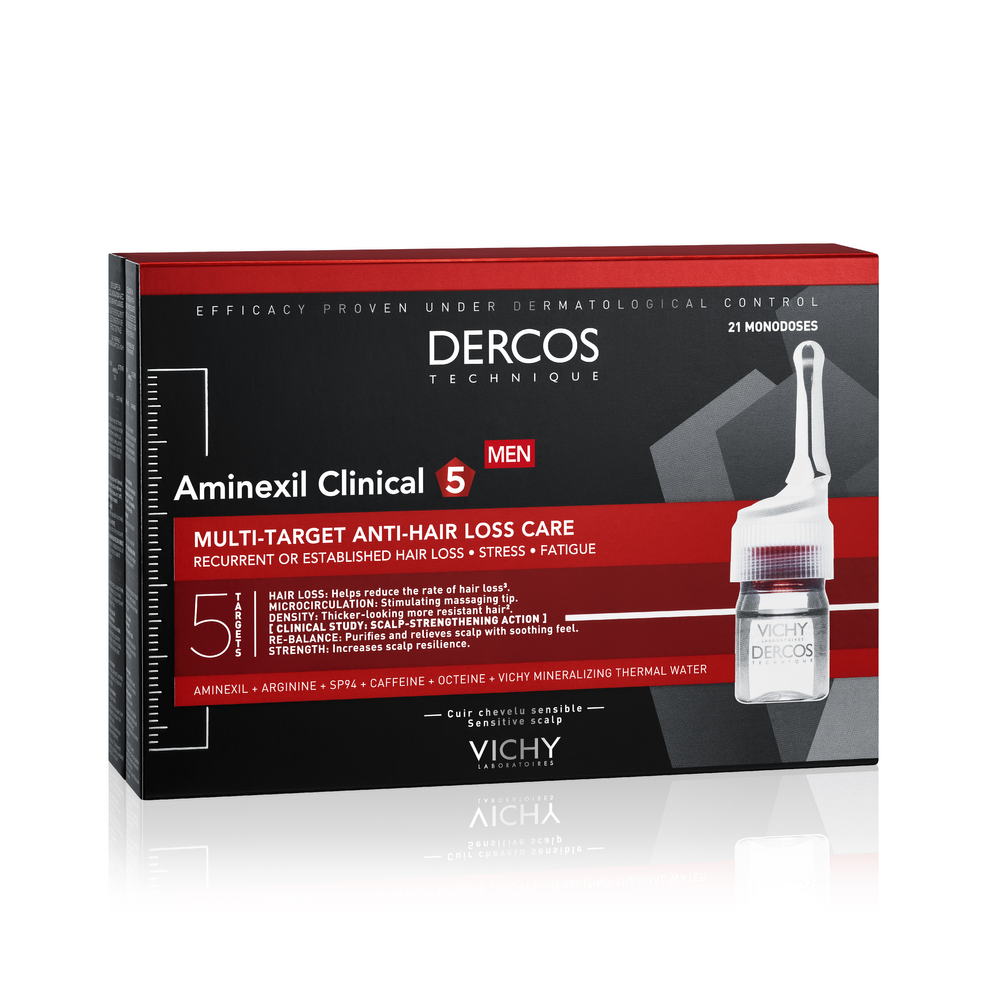 Vichy Dercos Aminexil Ampullen voor mannen met haarverlies afbeelding