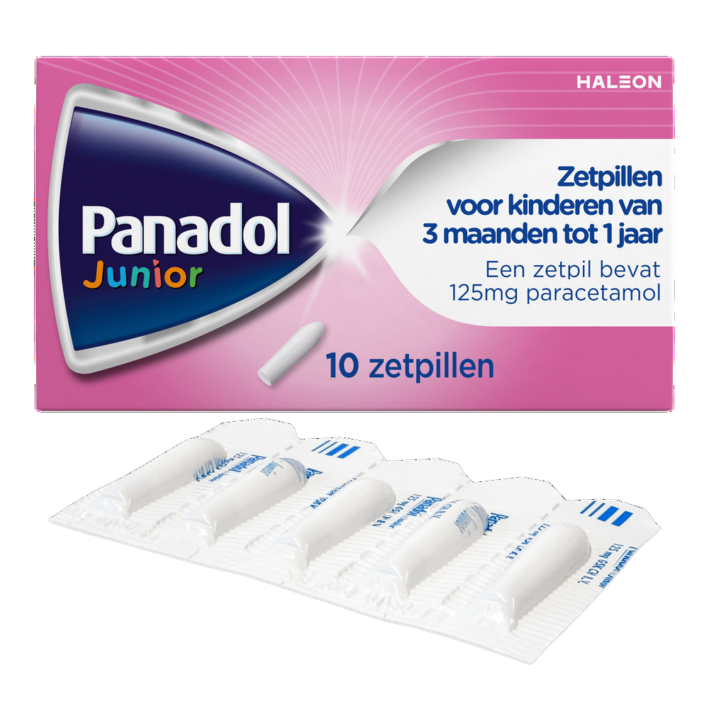 Panadol Junior Zetpillen 125mg 3 Maanden - 1Jaar afbeelding