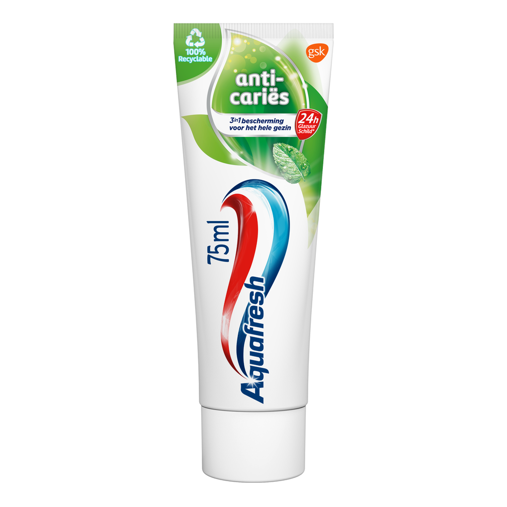 Aquafresh Anti Cariës Tandpasta - voor gezonde tanden en een frisse adem afbeelding