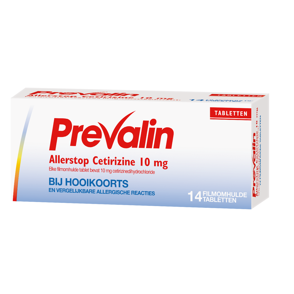 Prevalin Allerstop 10mg Hooikoorts Tabletten afbeelding