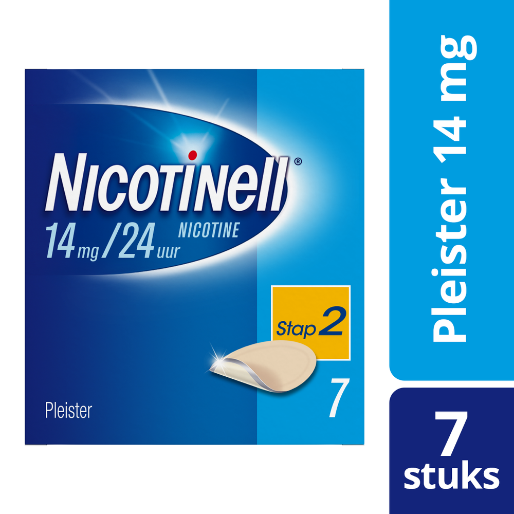 Image of Nicotinell Pleisters 14 mg - voor stoppen met roken